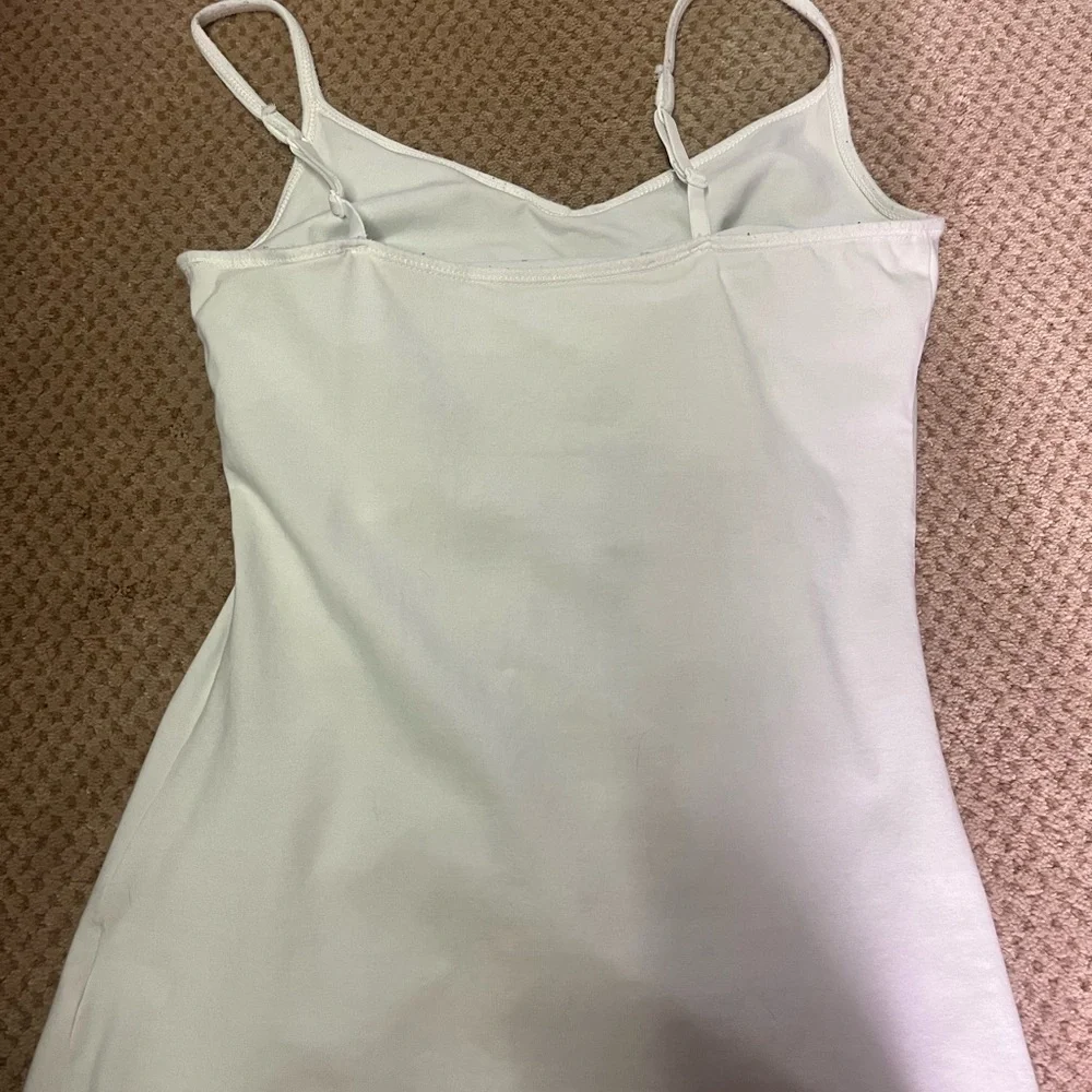 Express White Ruched Tank Top - Picture 4 of 4